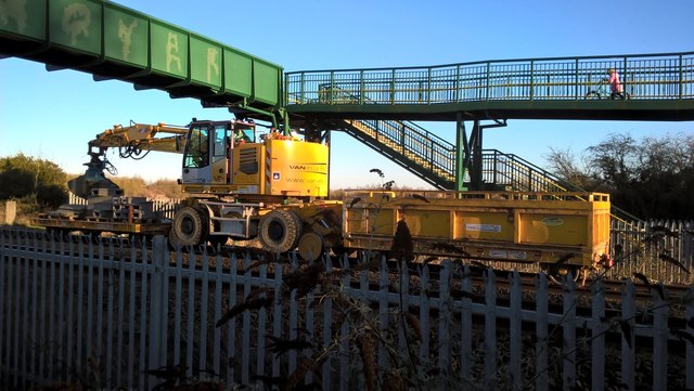 Track maintenance work on the GNGE line... © Paul Bryan :: Geograph ...