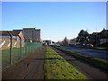 Footpath and cycle lane along Weldon Road, Corby