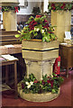 St James, Badsey - Font