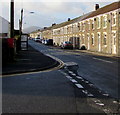 Junction of Heol y Waun and the A4109, Seven Sisters