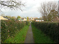 Footpath between the village centre and the church, Watton at Stone