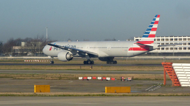 American Airlines aircraft at Heathrow