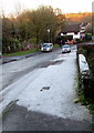 Frosty pavement, Forge Close, Caerleon