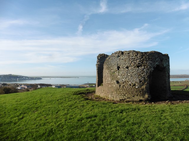 Remains of hilltop windmill, Instow