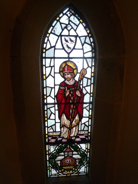 Window inside St. Mary & St. Thomas a Becket Church (Bell Tower | Much Birch)