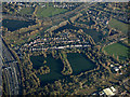 Queensmead Lake from the air