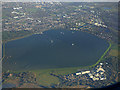 Queen Mary Reservoir from the air