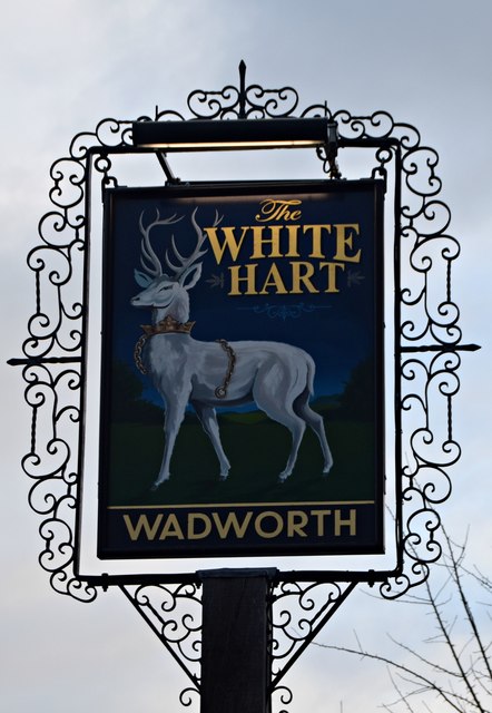 Pub Sign: The White Hart, Wroughton