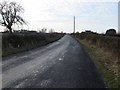 Minor road from Hett approaching its junction with the A167