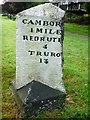 Old Milestone by the A3047 in Camborne - west face