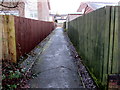 Path between fences, Caerleon