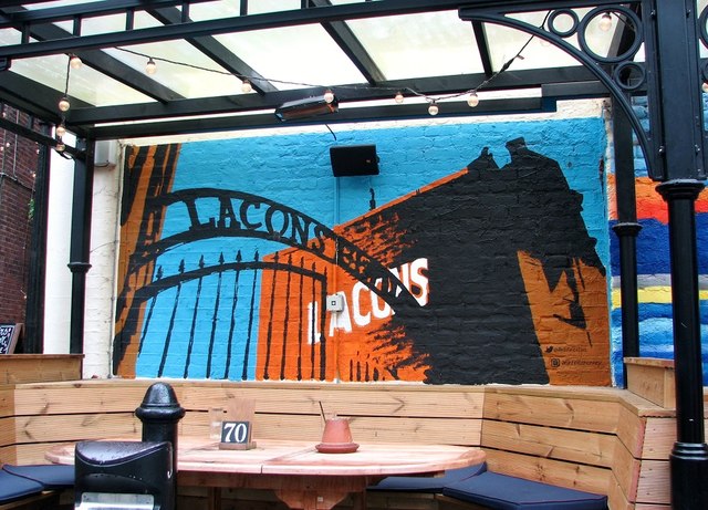 The Lamb Inn - Lacons Brewery mural