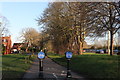 Cycle path on London Road, Sandhills