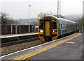 SS7597 : Manchester Piccadilly train arriving at Neath station by Jaggery