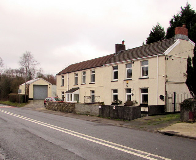 Houses opposite a museum, Crynant © Jaggery :: Geograph Britain and Ireland