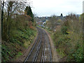 Redhill - Guildford line looking west