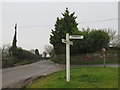TL4924 : Signpost at Hazel End, near Stansted Mountfitchet by Malc McDonald