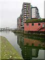 Ipswich: flats reflected in New Cut