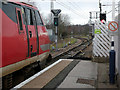 At the end of the platform at Retford high-level station