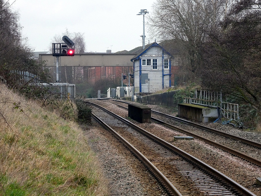 Retford Thrumpton signal box viewed from... © John Lucas :: Geograph ...