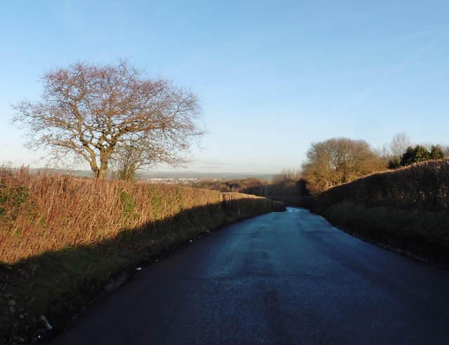 Minor road to Bickington