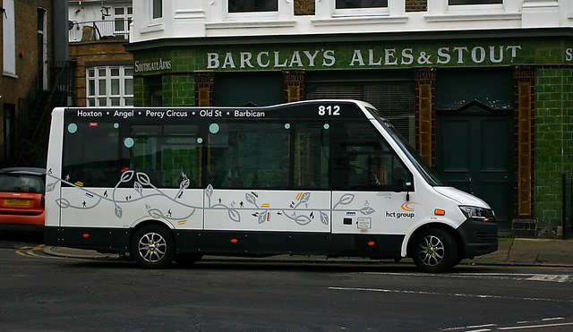HCT Group bus in Hoxton