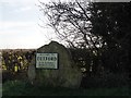 Tuxford village sign stone