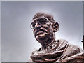SJ8398 : Mahatma Gandhi Statue (detail) by David Dixon