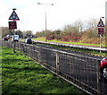 ST3487 : Reduce Speed Now/Arafwch Nawr signs alongside the A48, Newport by Jaggery