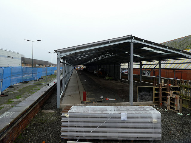 The new Vale of Rheidol Carriage shed at Aberystwyth