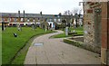 Path through churchyard