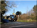 Hedge trimming at Pentre-dafydd crossroads