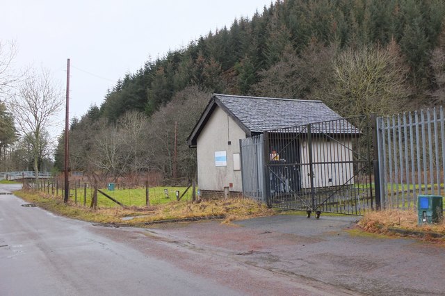 Scottish Water building near Coulter