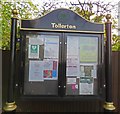 Nottinghamshire CC Tollerton notice board on Cotgrave Lane