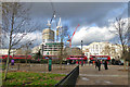 TQ2781 : Building construction, Marble Arch by Robin Webster