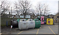 Recycling containers, Westcliffe Road car park