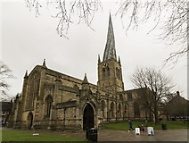 SK3871 : St Mary & All Saints' church, Chesterfield by J. Hannan