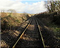 Single-track railway in Pantyffordd