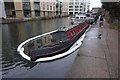 Sunken canal boat on the Regent