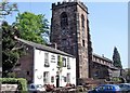 Grappenhall, Cheshire - pub and church