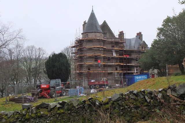 Building work, Castle Venlaw Hotel
