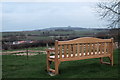 Memorial bench with a view