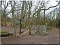 Gate at National Trust Coombe Hill boundary