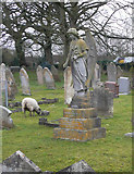 TL2118 : Angel in the churchyard, Codicote by Humphrey Bolton