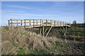 TF3707 : Footbridge over the North Level Drain by Ian Taylor