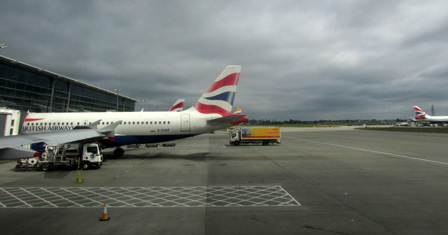 At Terminal 5, Heathrow
