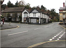 SO4593 : Crossroads in the centre of Church Stretton by Jaggery
