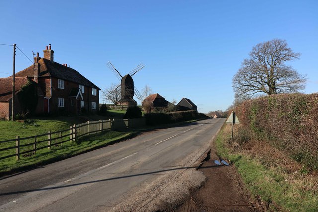 Benenden Road and Rolvenden Windmill