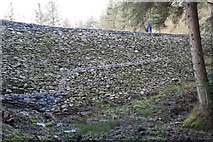 NX4465 : Dam Wall, Bruntis Loch by Billy McCrorie