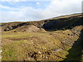 Former slate quarry on Llantysilio Mountain